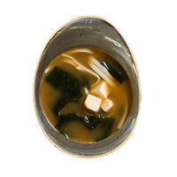 Miso soup with eel,