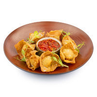 Crispy pork wontons
